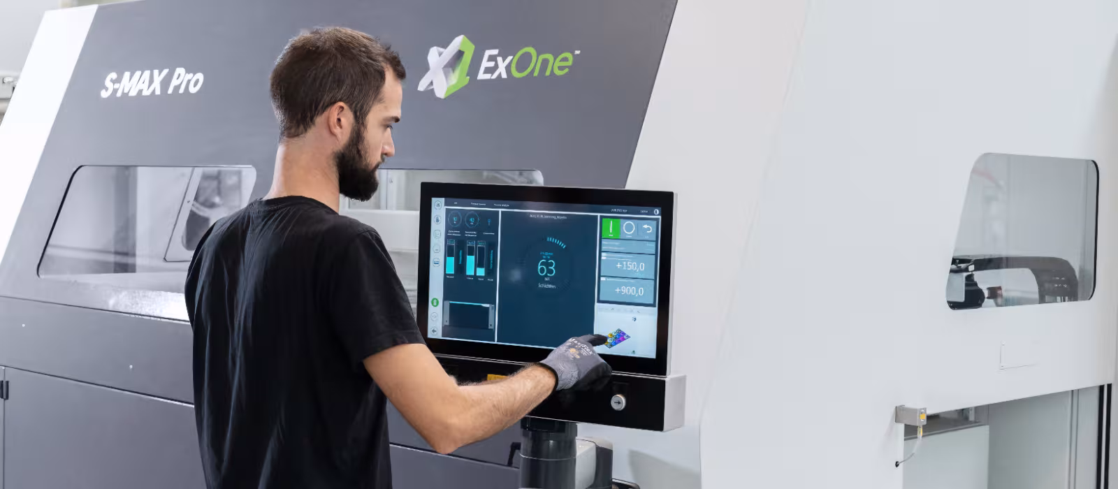 X1 Machine S-Max Pro with Operator Using Control Panel