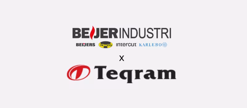 Bild på Beijer Industri & Teqrams loggor