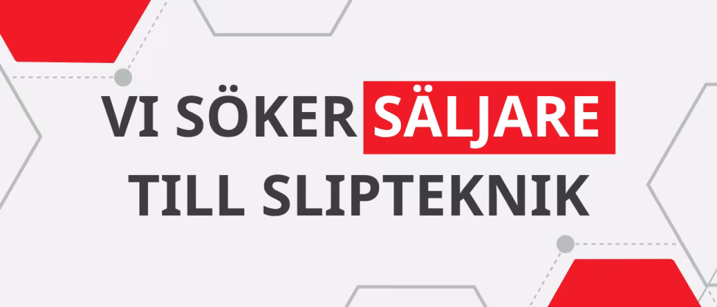 VI SÖKER SÄLJARE